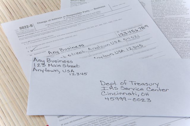 Comment faire pour modifier une adresse d'affaires avec l'IRS