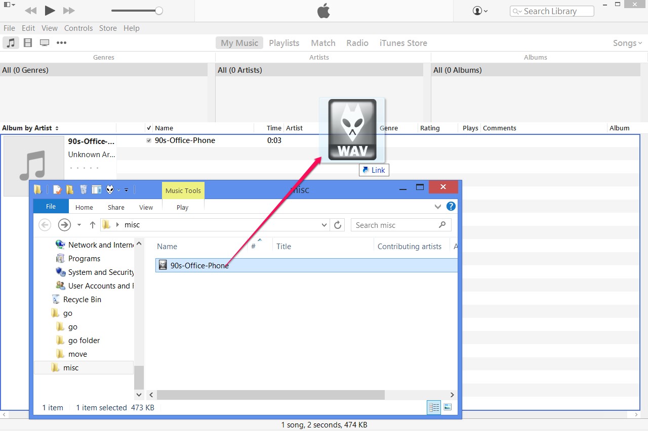 Ajouter un fichier à iTunes.