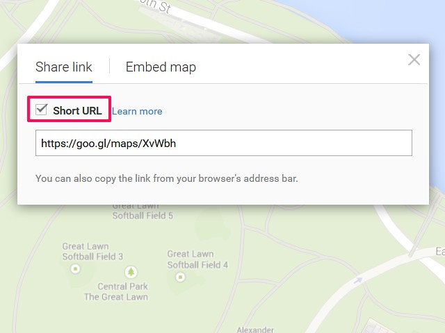 Google peut automatiquement raccourcir les URL pour vous.
