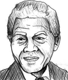 Dessinez Nelson Mandela's Face