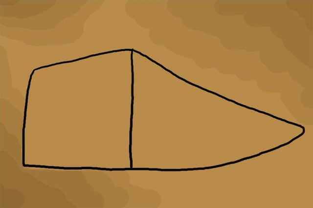 Le cadre de base de la chaussure.