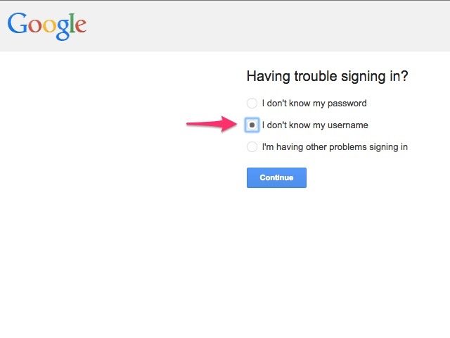 Utilisez la récupération de compte Google pour trouver votre adresse Gmail.