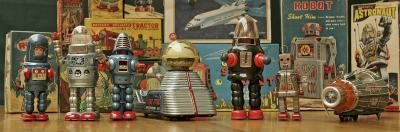 Robots jouets Vintage