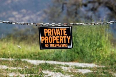 Signe de la propriété privée