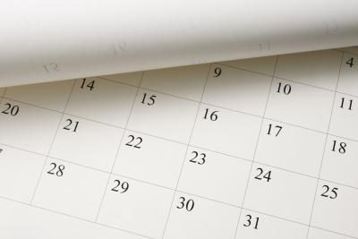 Cueillir une date sur un calendrier.