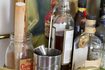 Vodka, whisky et de gin sont les beginings d'un bar bien approvisionné.