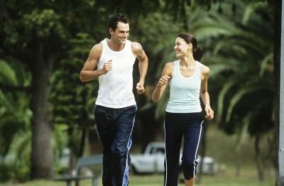 homme et la femme le jogging