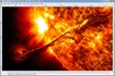Image de l'éruption solaire dans GIMP.