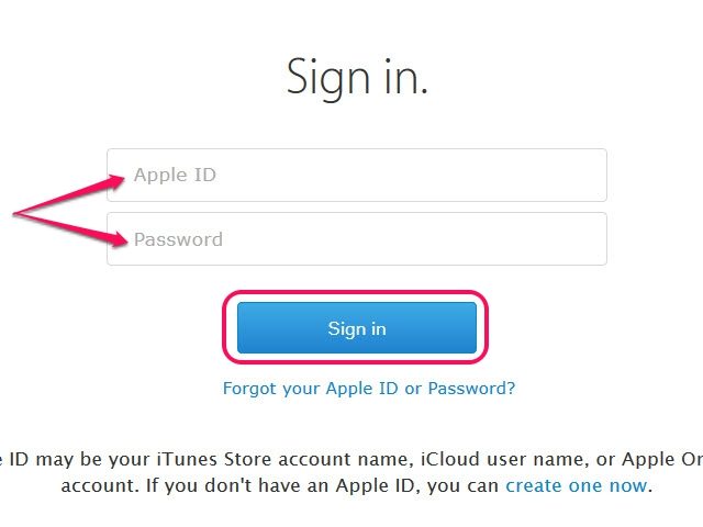 Cliquez Oublié votre identifiant ou mot de passe Apple pour récupérer vos informations d'identification ID Apple.