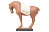 Le cheval a besoin de vous habituer à de petites quantités de poids sur son dos avant de fixer une selle.